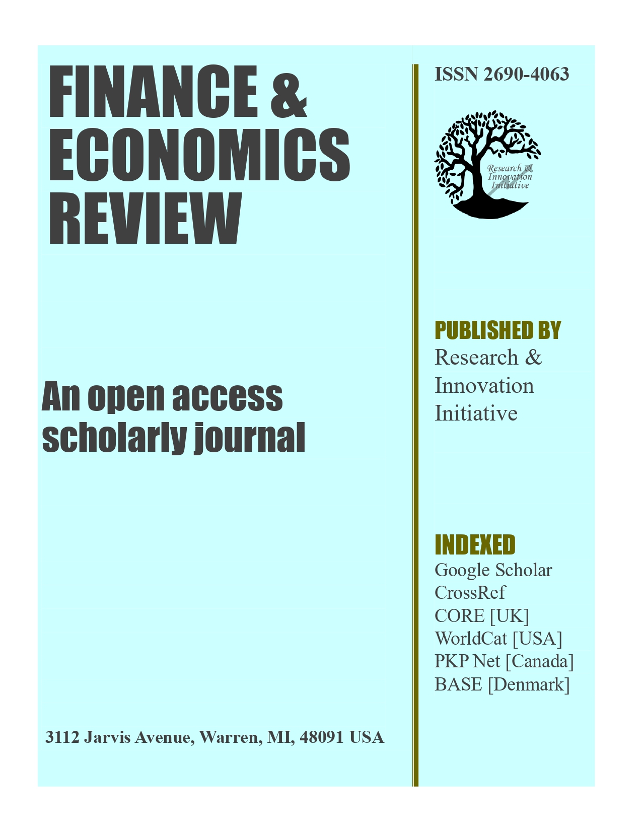 Cover Letter Title Page Finance Economics Review